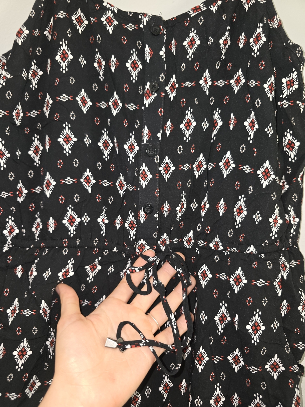 Two Printed Spaghetti Strap Rompers - Picture 4 of 11